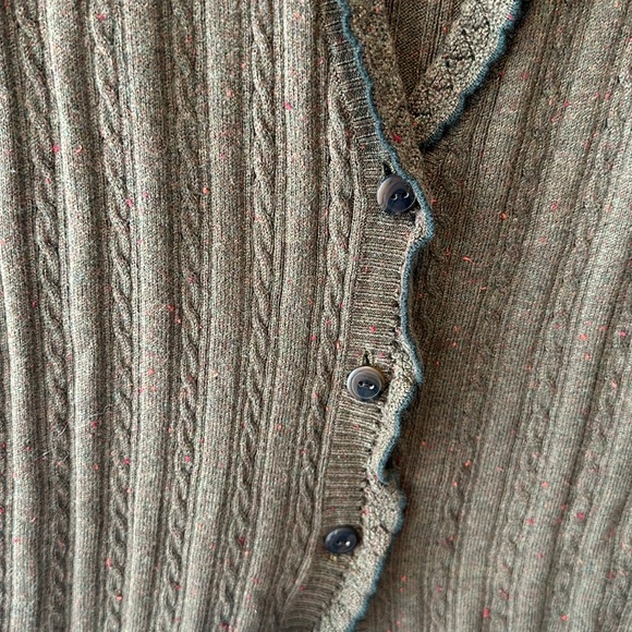 Eddie Bauer Lace V-neck cardigan - Picture 3 of 5